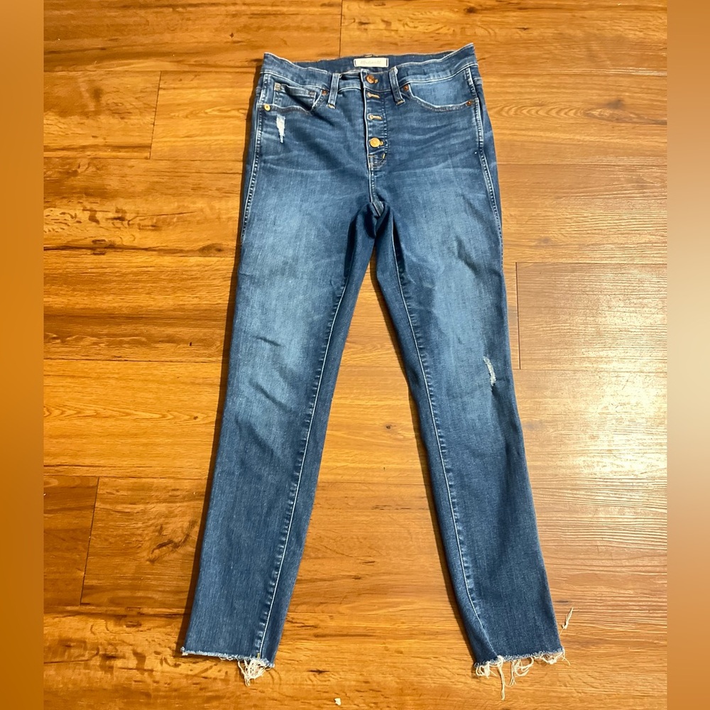 Madewell Stylish Blue High Rise Women's Jeans